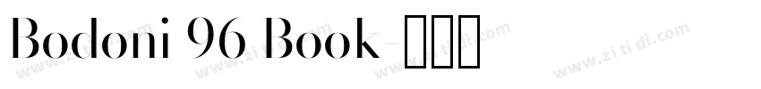 Bodoni 96 Book字体转换